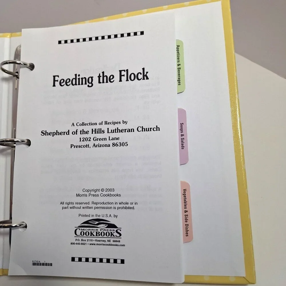 Feeding The Flock Cookbook Shepherd Of The Hills Lutheran Church Recipes